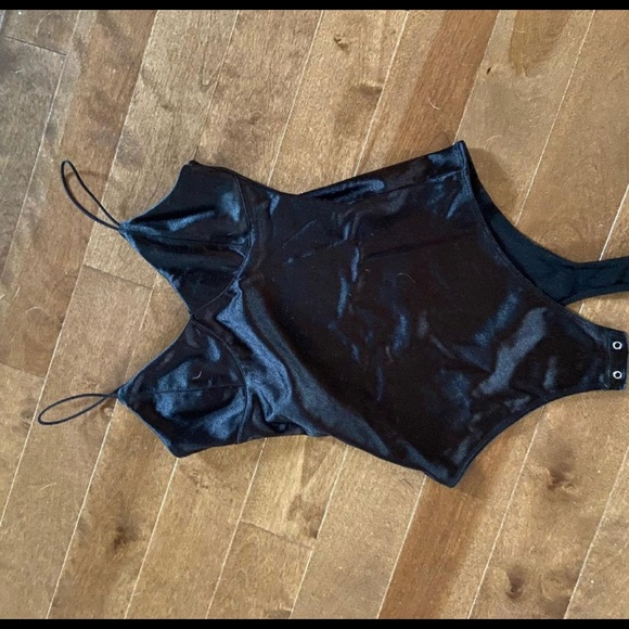 Garage velvet bodysuit black - Picture 2 of 2